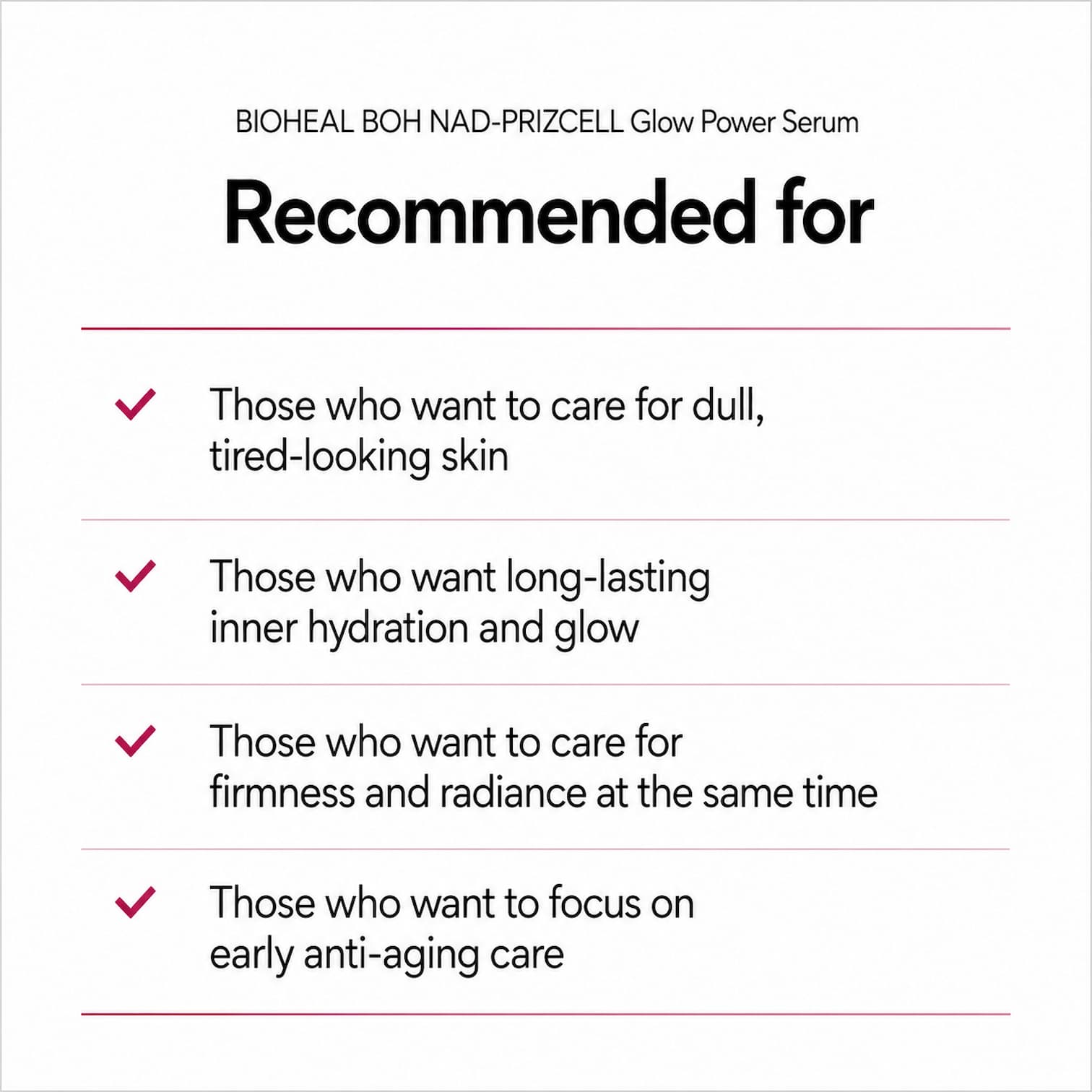 BIOHEAL BOH NAD-Prizcell Glow Power Serum 30ml - BelluBeauty