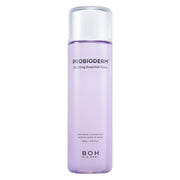 A 150ml bottle of BIOHEAL BOH Probioderm 3D Lifting Essential Toner , featuring a translucent lavender-purple body and a clear cap, shown against a plain white background.