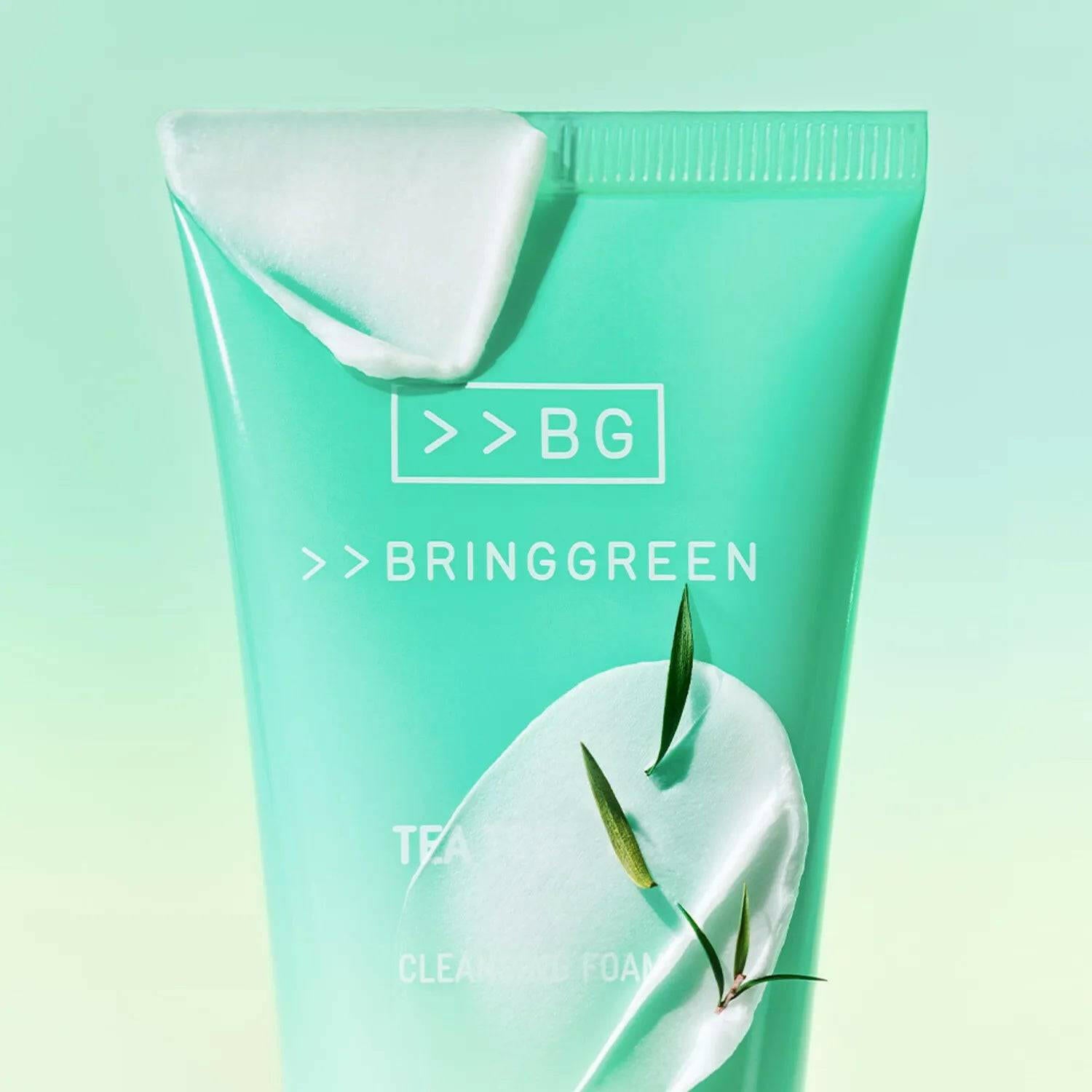BRINGGREEN Tea Trica Cica Deep Cleansing Foam 120ml - bellubeauty