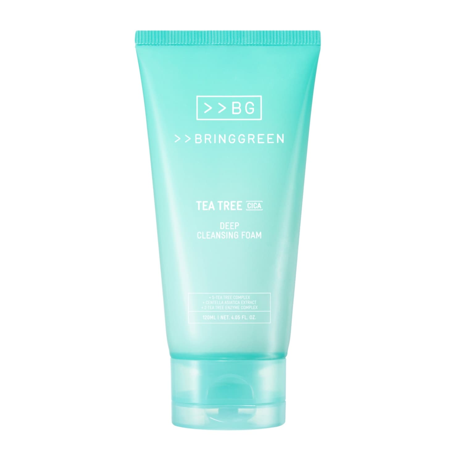 BRINGGREEN Tea Trica Cica Deep Cleansing Foam 120ml - bellubeauty