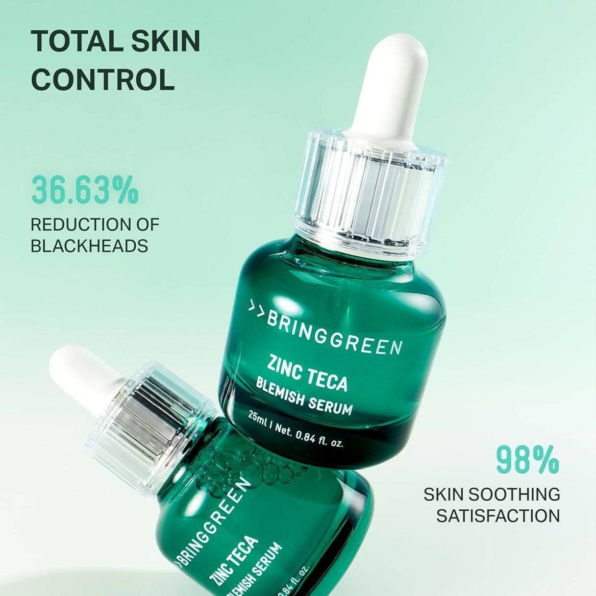 BRINGGREEN Zinc Teca 1.2% Blemish Serum 25ml - bellubeauty