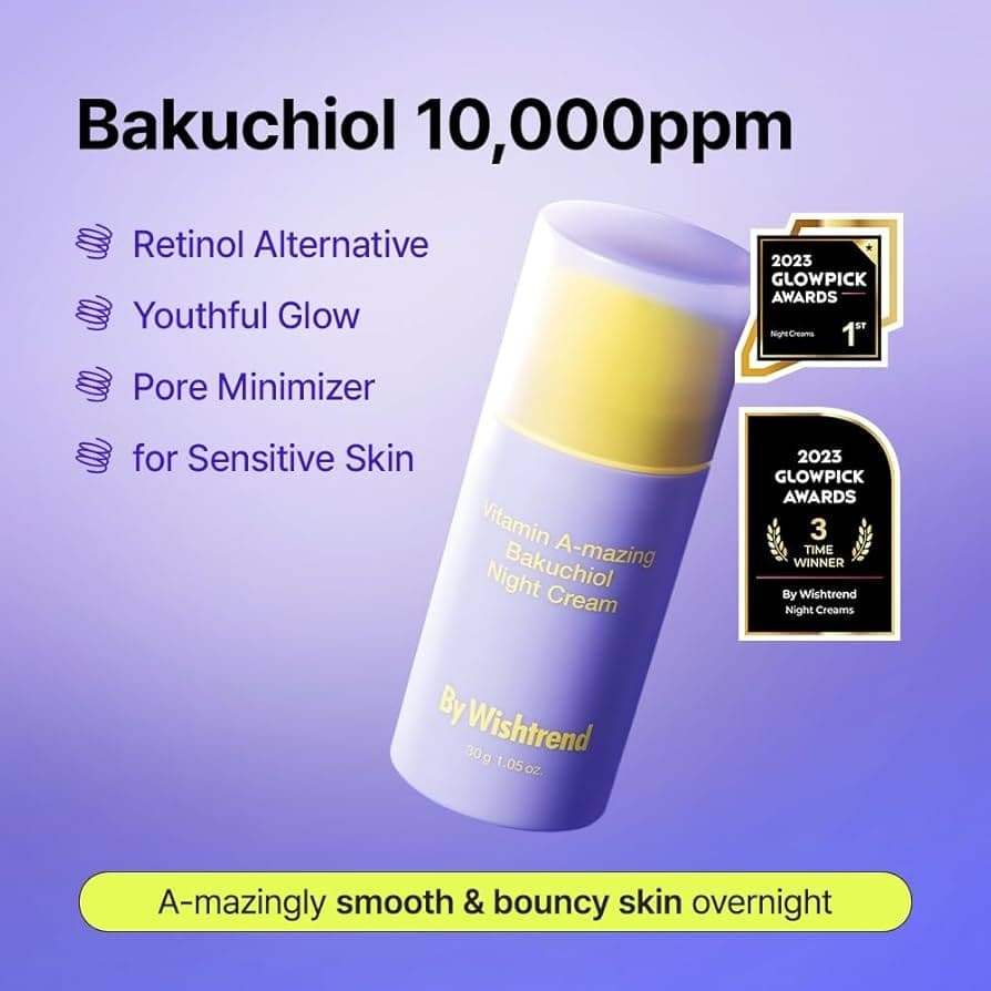 BY WISHTREND Vitamin A-mazing Bakuchiol Night Cream 30g - bellubeauty