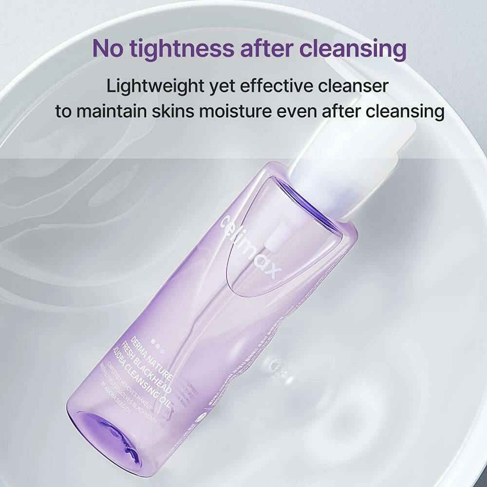 CELIMAX Derma Nature Fresh Blackhead Jojoba Cleansing Oil 150ml - bellubeauty