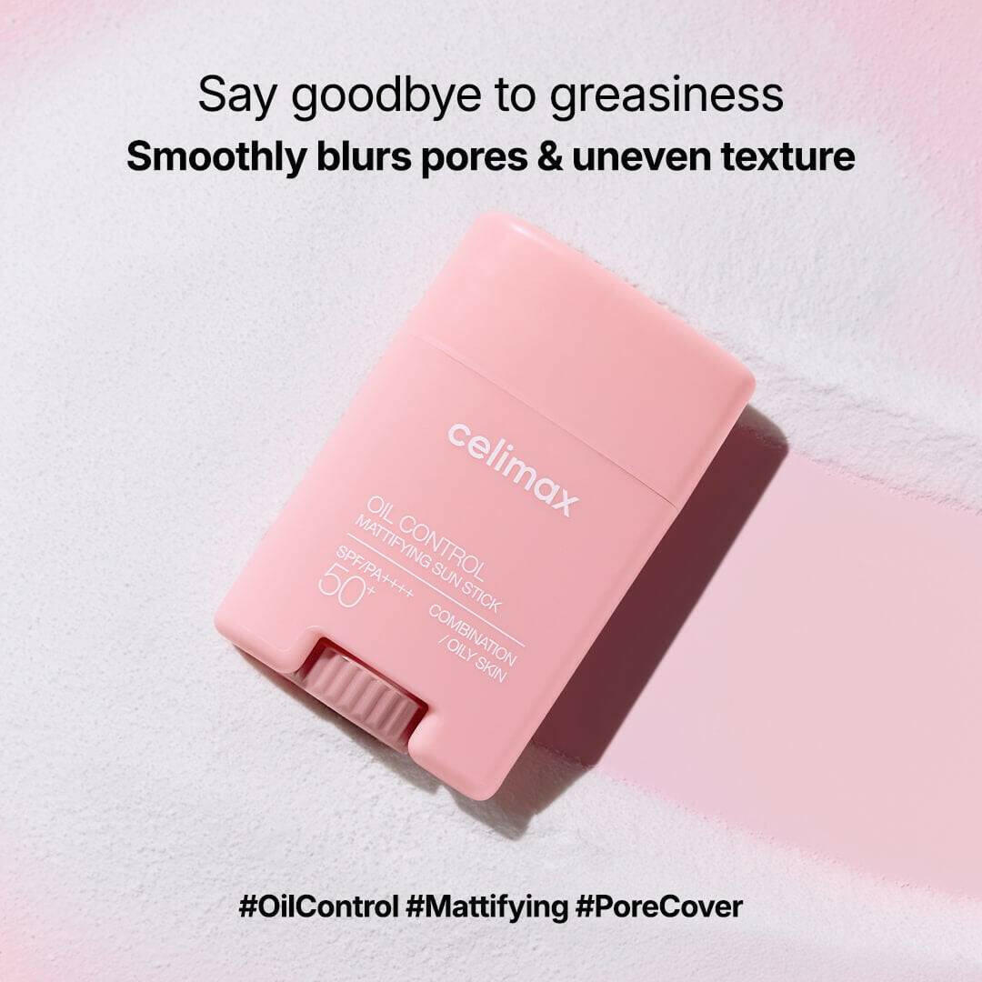 CELIMAX Oil Control Mattifying Sun Stick 19g SPF50+ - bellubeauty