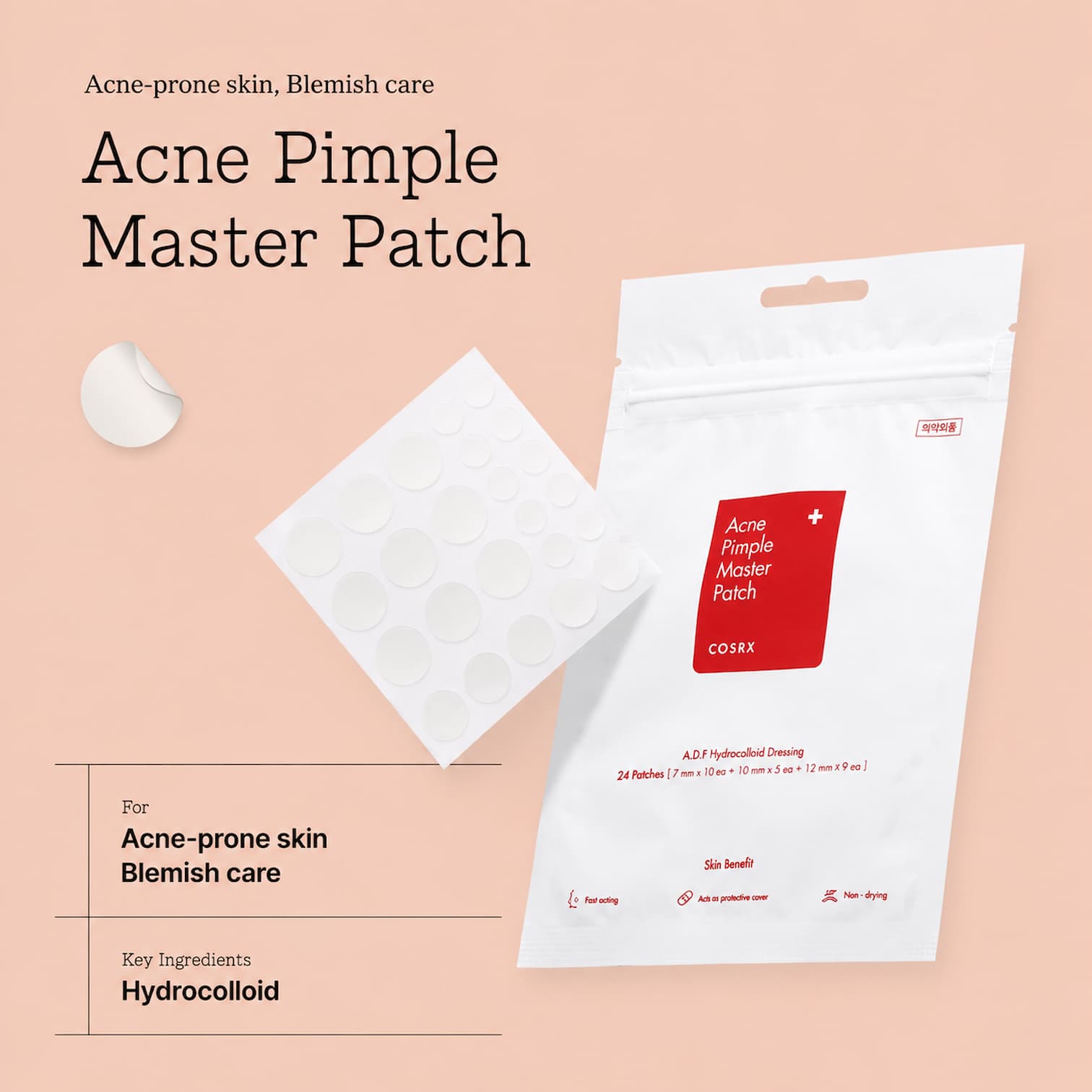 COSRX Acne Pimple Master Patch 24pcs - BelluBeauty