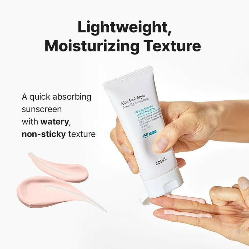 COSRX Aloe 54.2 Aqua Tone-Up Sunscreen 50ml SPF50+ - bellubeauty