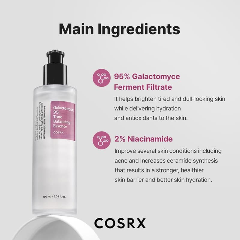 COSRX Galactomyces 95 Tone Balancing Essence 100ml - bellubeauty