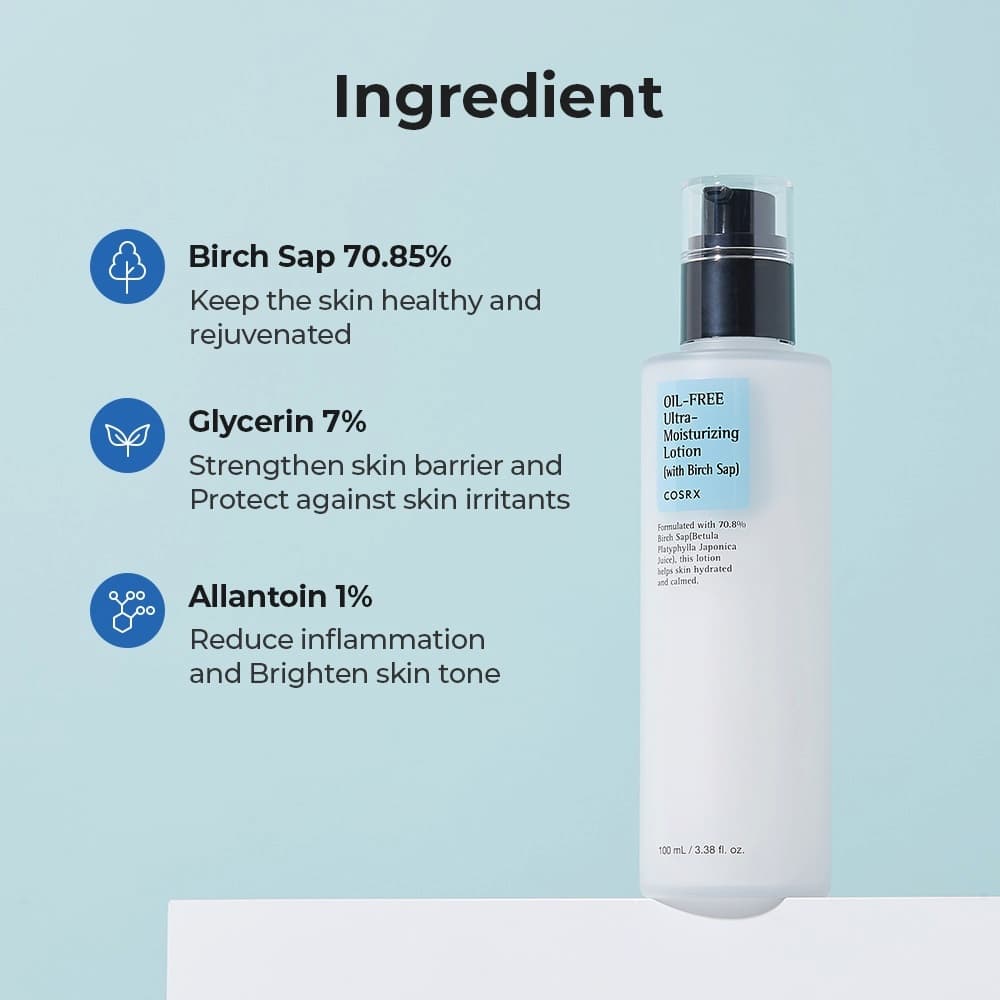 COSRX Oil Free Ultra Moisturizing Lotion 100ml - BelluBeauty