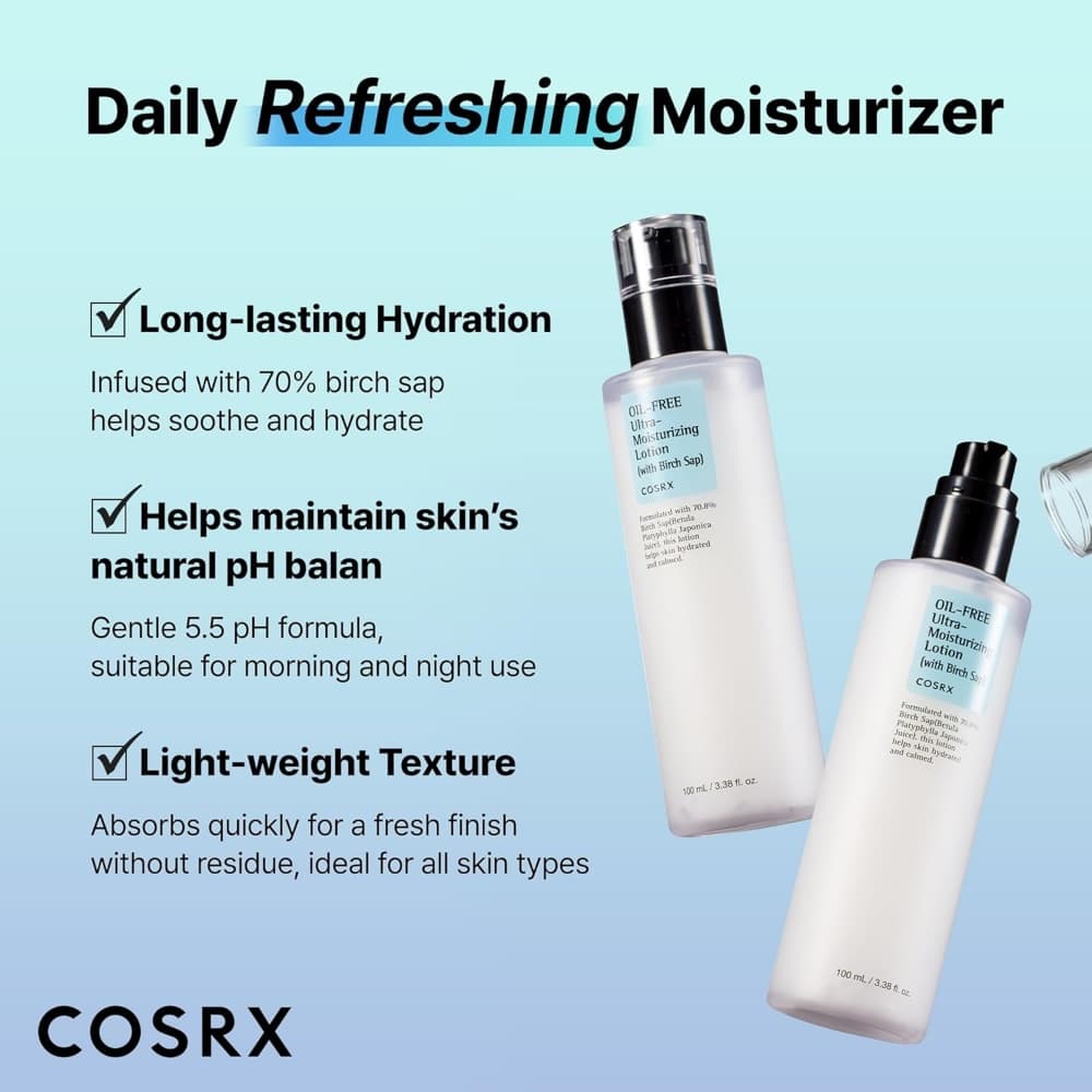 COSRX Oil Free Ultra Moisturizing Lotion 100ml - BelluBeauty