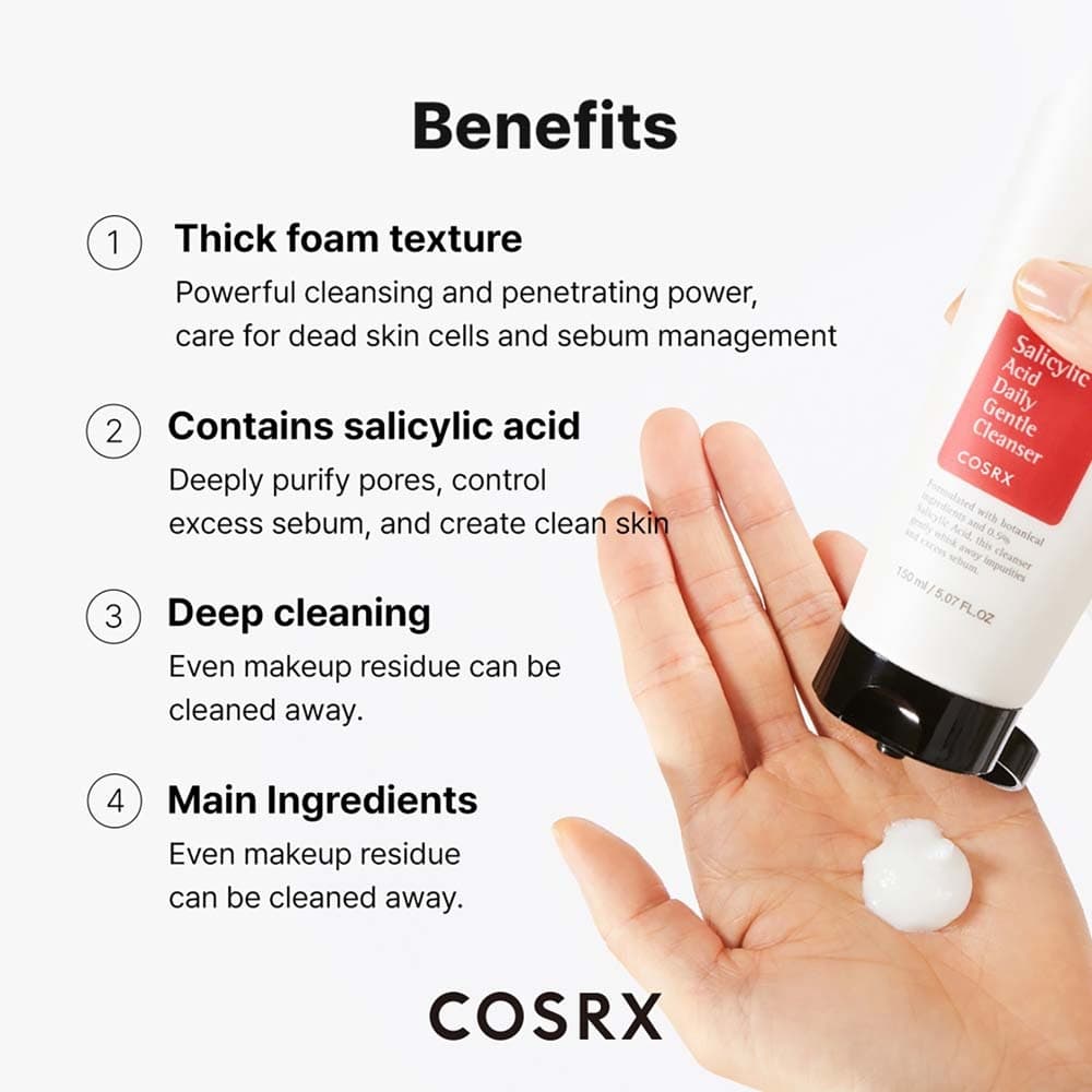 COSRX Salicylic Acid Daily Gentle Cleanser 150ml - bellubeauty