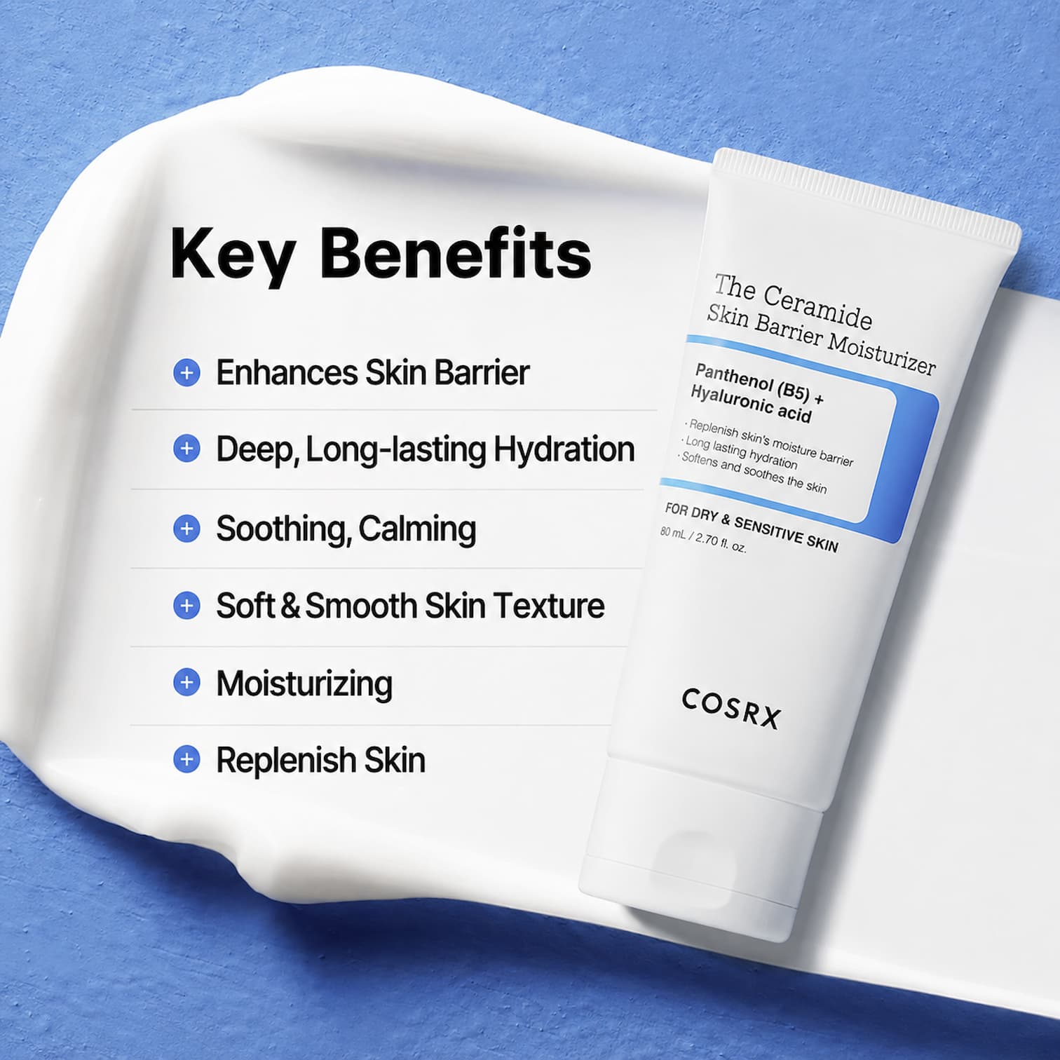 COSRX The Ceramide Skin Barrier Moisturizer 80ml - BelluBeauty