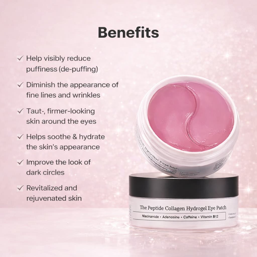 COSRX The Peptide Collagen Hydrogel Eye Patch 60pcs - BelluBeauty