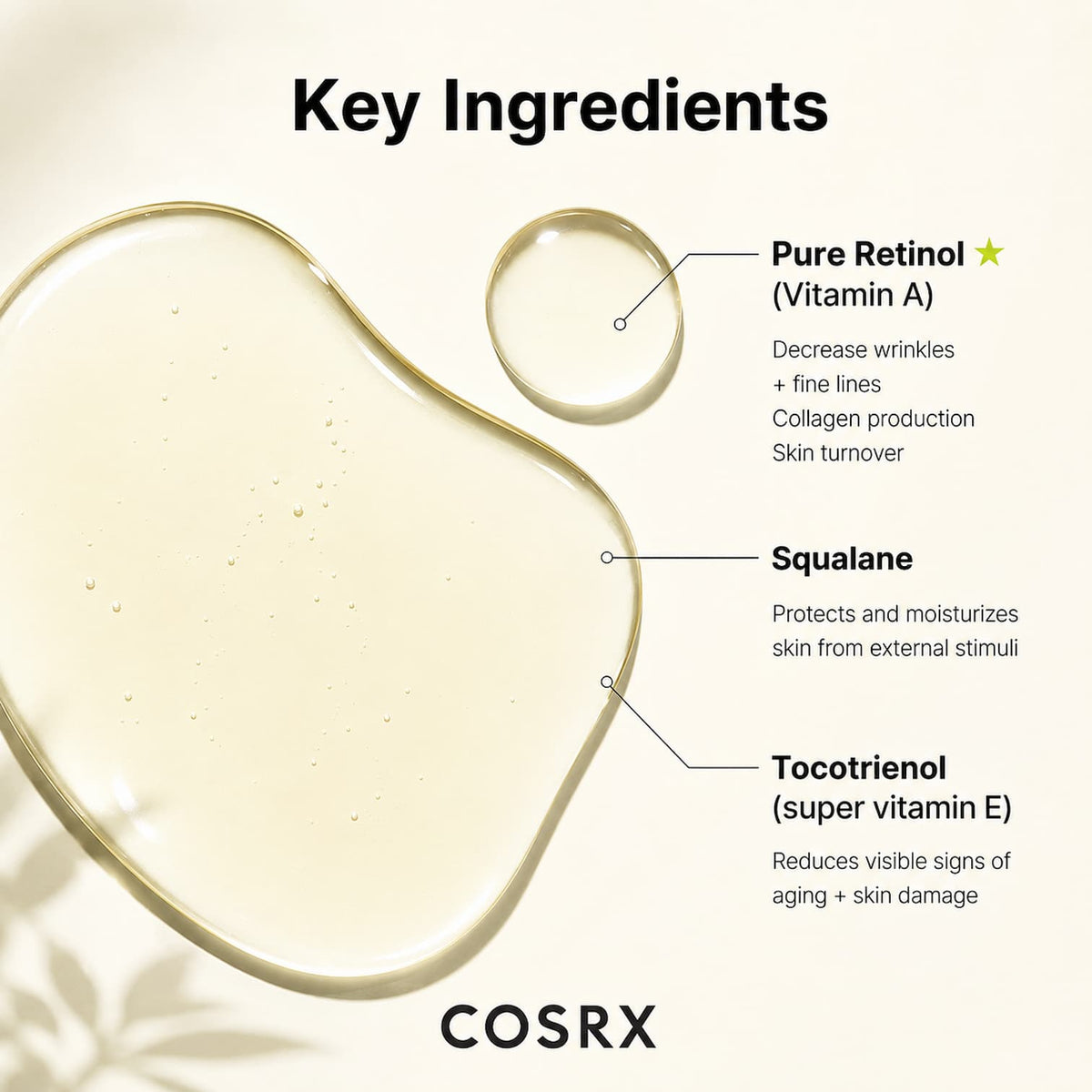 COSRX The Retinol 0.5 Oil 20ml - BelluBeauty