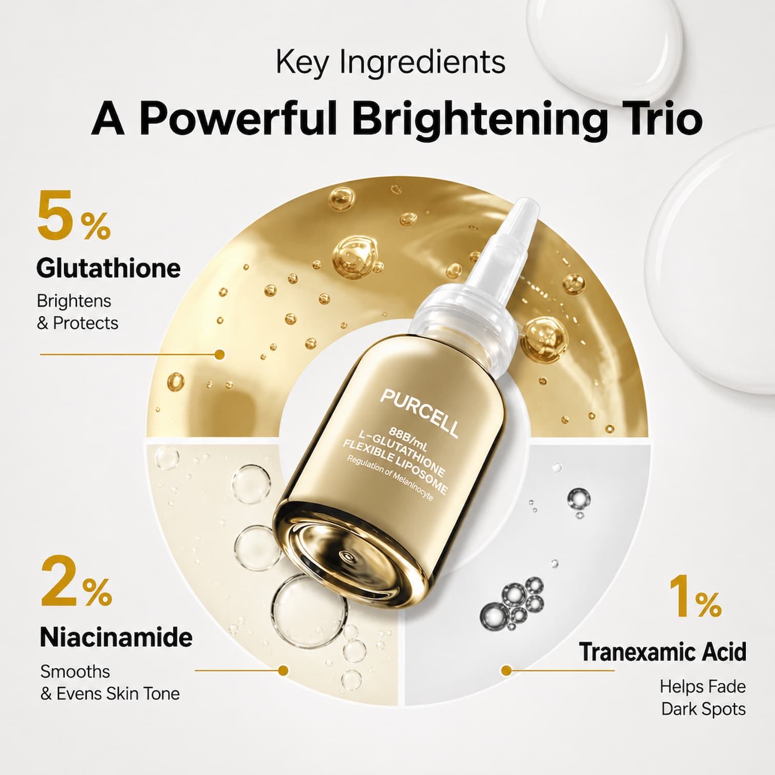 PURCELL 88B/mL L-Glutathione Flexible Liposome 30ml