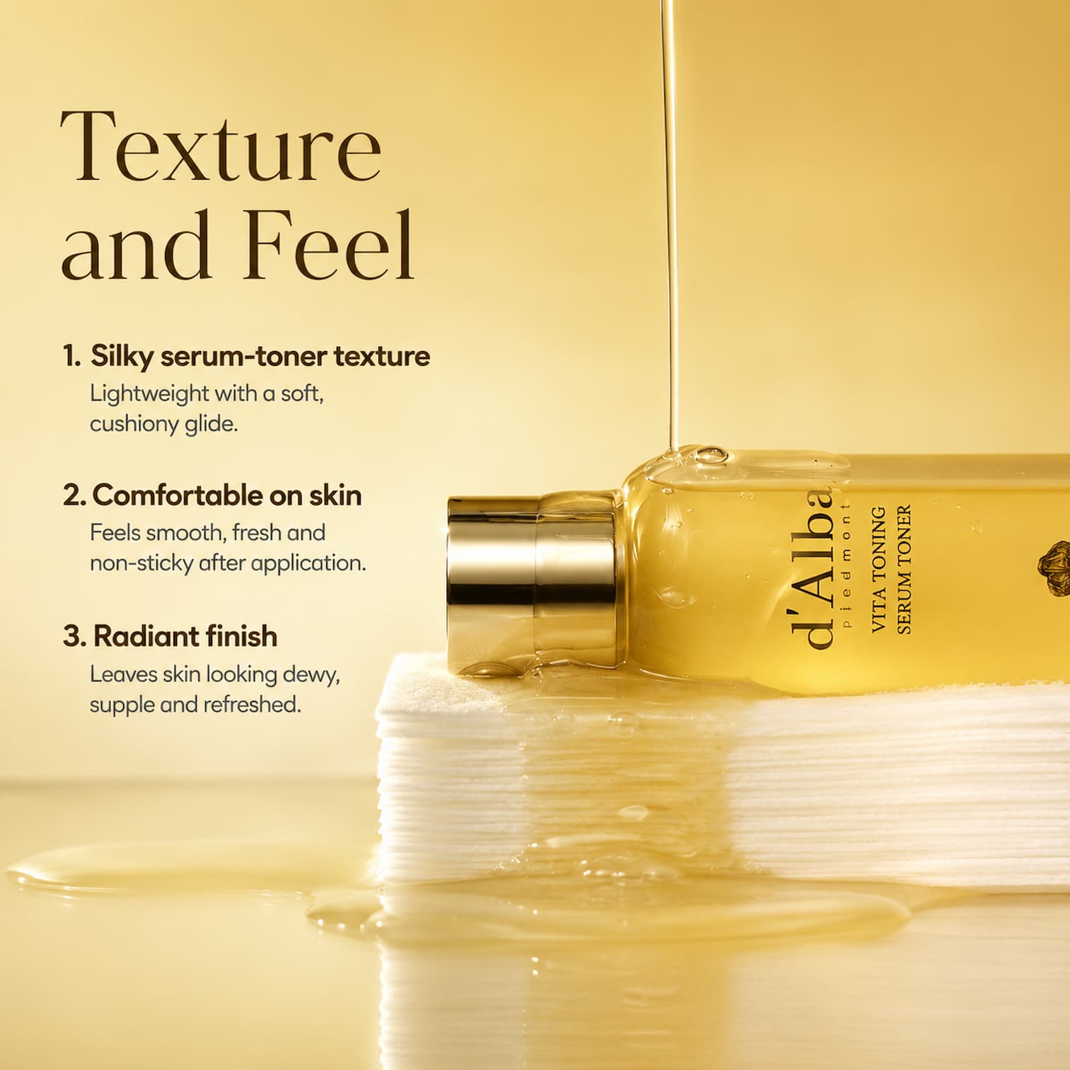 D'ALBA Vita Toning Serum Toner 180ml - BelluBeauty