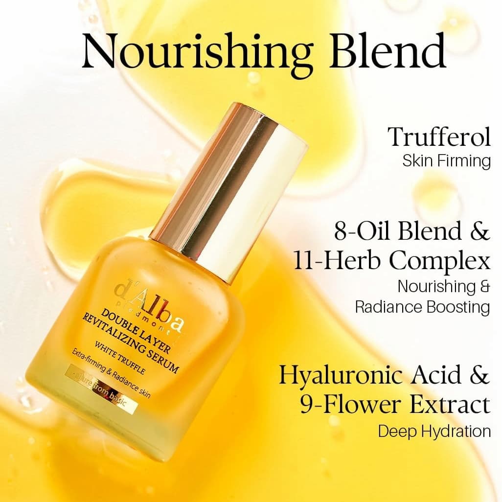 D'ALBA White Truffle Double Layer Revitalizing Serum 30ml - bellubeauty