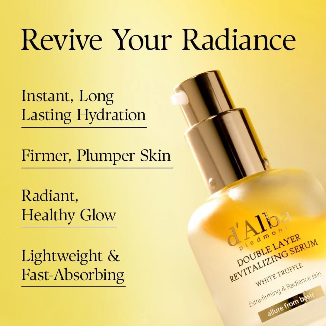 D'ALBA White Truffle Double Layer Revitalizing Serum 30ml - bellubeauty