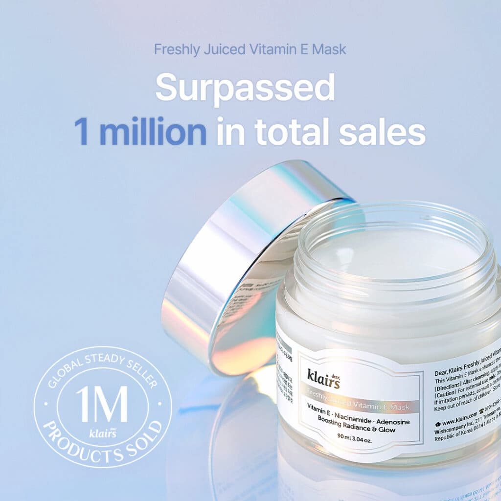 DEAR KLAIRS Freshly Juiced Vitamin E Mask 90ml - BelluBeauty