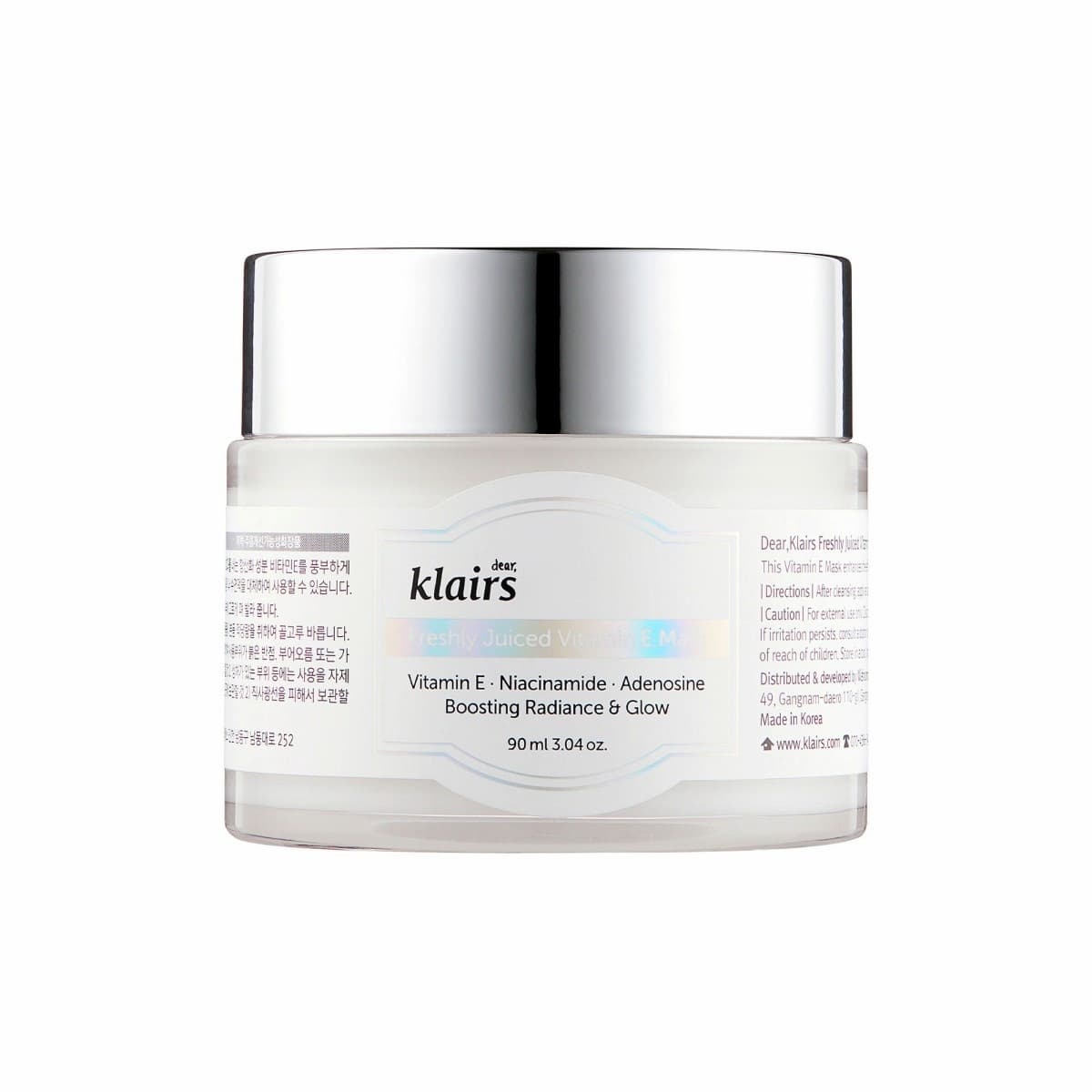 DEAR KLAIRS Freshly Juiced Vitamin E Mask 90ml - BelluBeauty