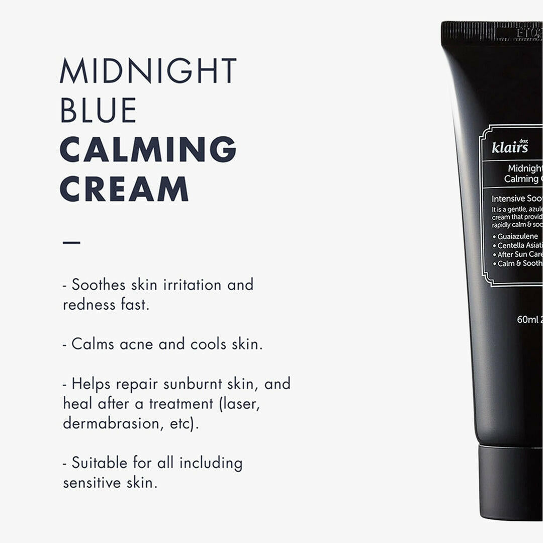 DEAR KLAIRS Midnight Blue Calming Cream 60g - bellubeauty