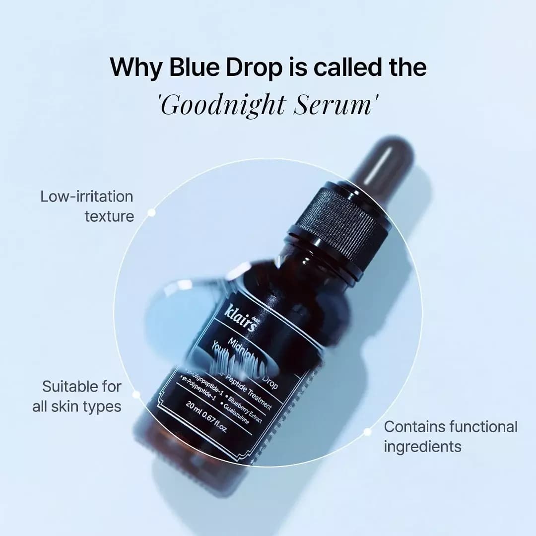 DEAR KLAIRS Midnight Blue Youth Activating Drop 20ml - BelluBeauty