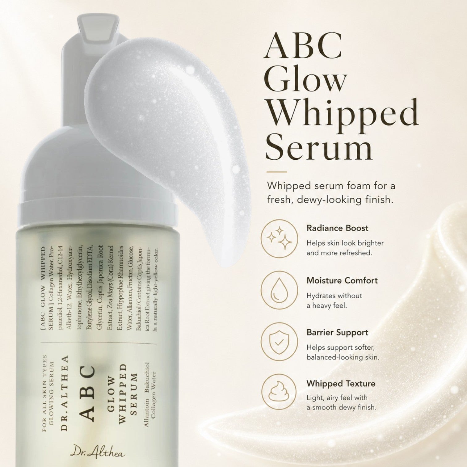 DR. ALTHEA ABC Glow Whipped Serum 100ml - BelluBeauty
