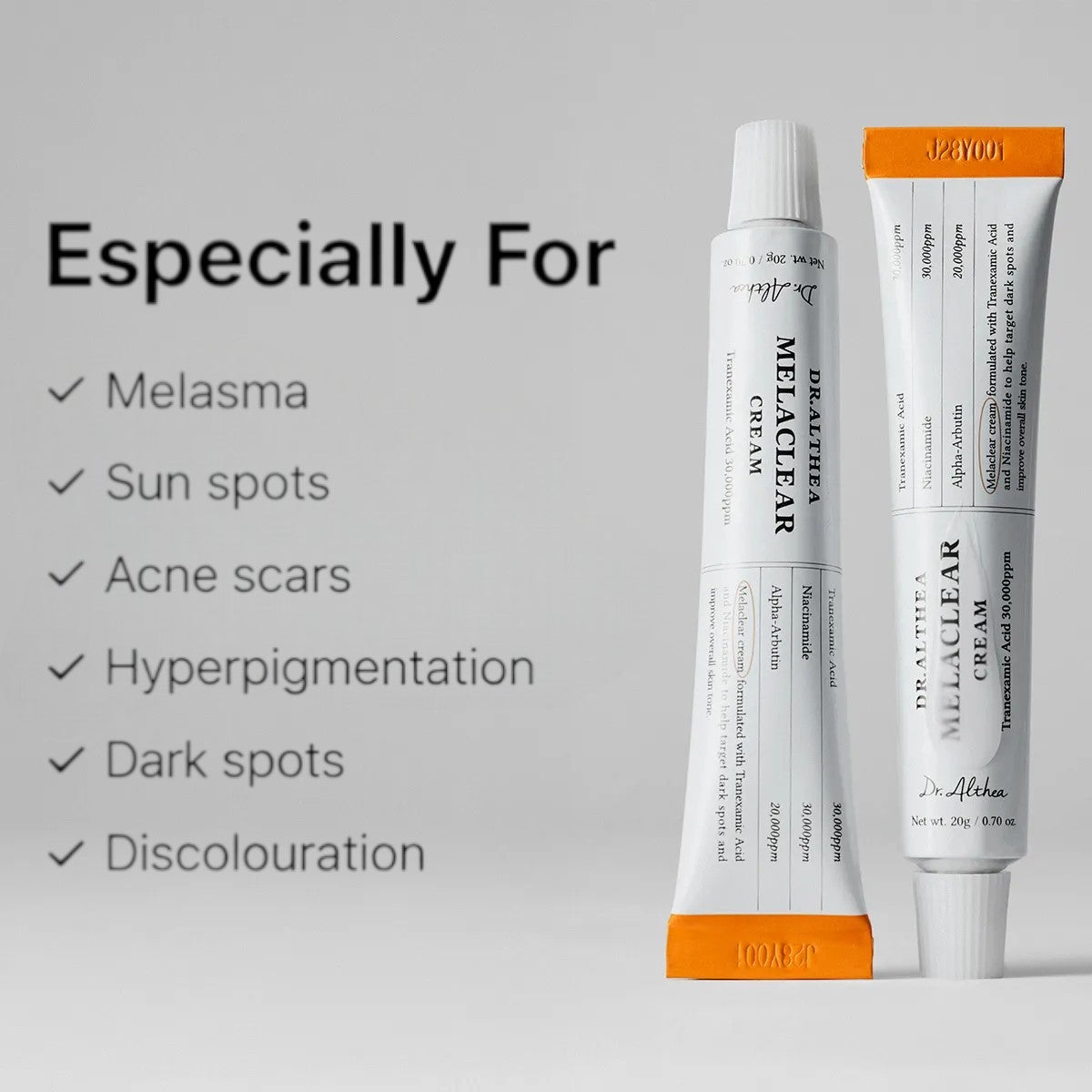DR. ALTHEA Melaclear Cream 20g - BelluBeauty