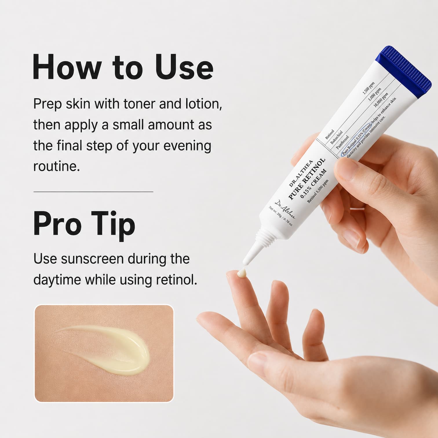 DR. ALTHEA Pure Retinol 0.15% Cream 20g - BelluBeauty