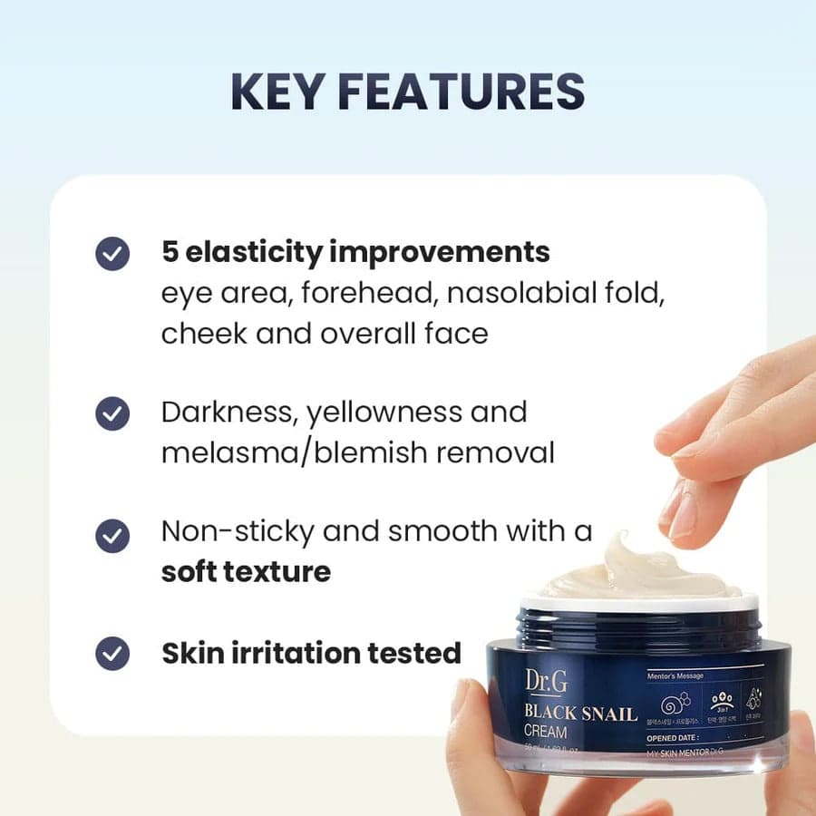 DR.G Black Snail Cream - bellubeauty