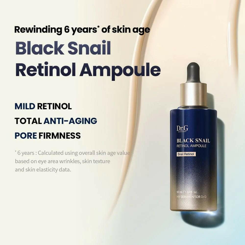 DR.G Black Snail Retinol Ampoule 50ml - bellubeauty