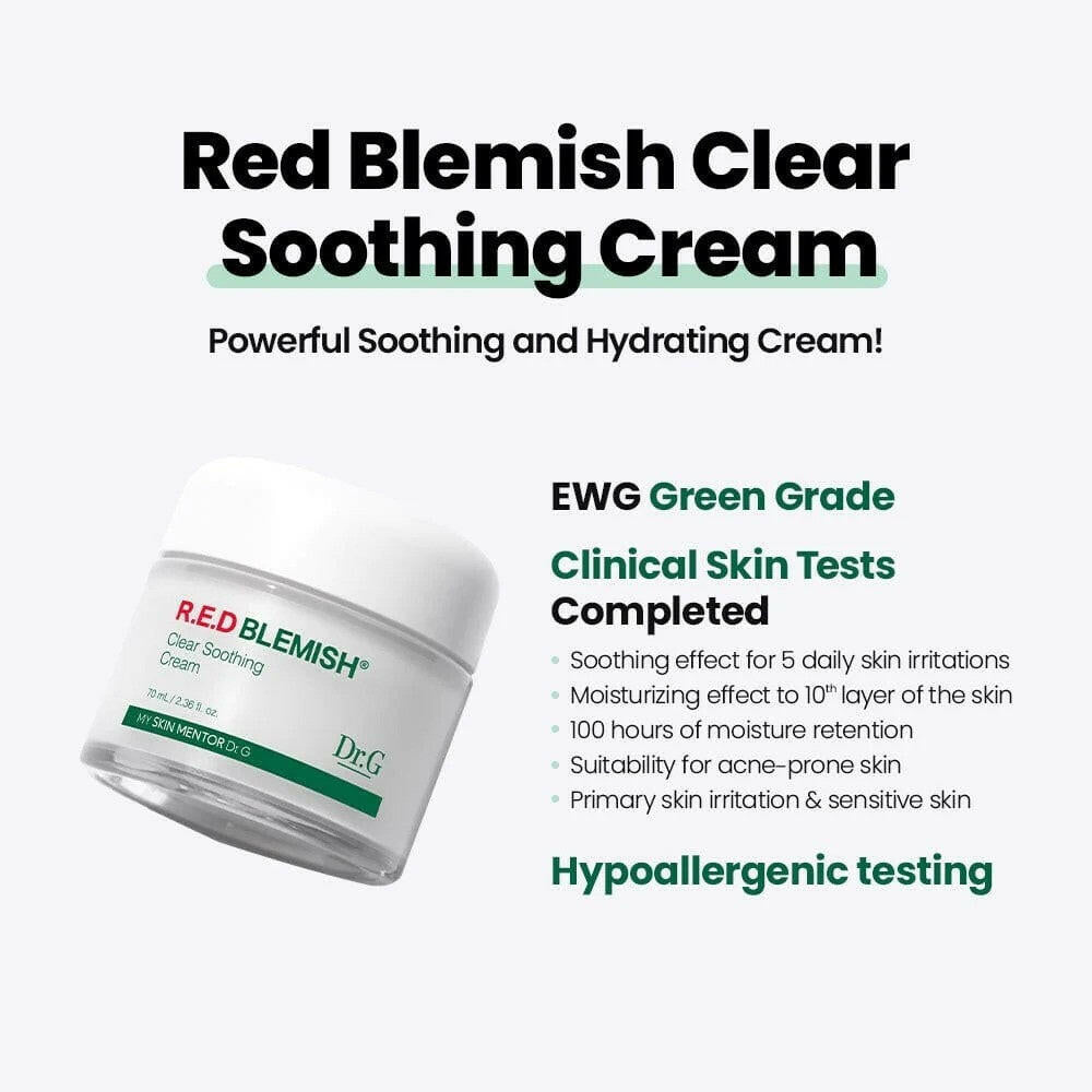 DR.G RED Blemish Clear Soothing Cream 70ml - bellubeauty