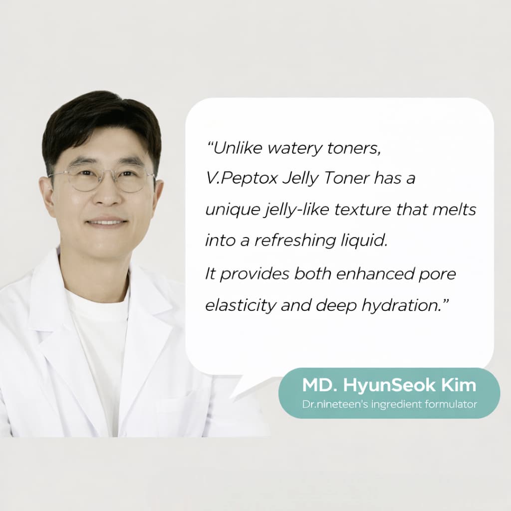 Dr.Nineteen PoreXsome V.Peptox Jelly Toner 150ml - BelluBeauty