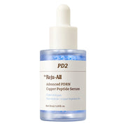 Dr.Reju-All Advanced PDRN Copper Peptide Serum in a 30 ml dropper bottle, featuring a white label and dropper cap on a clean white background.