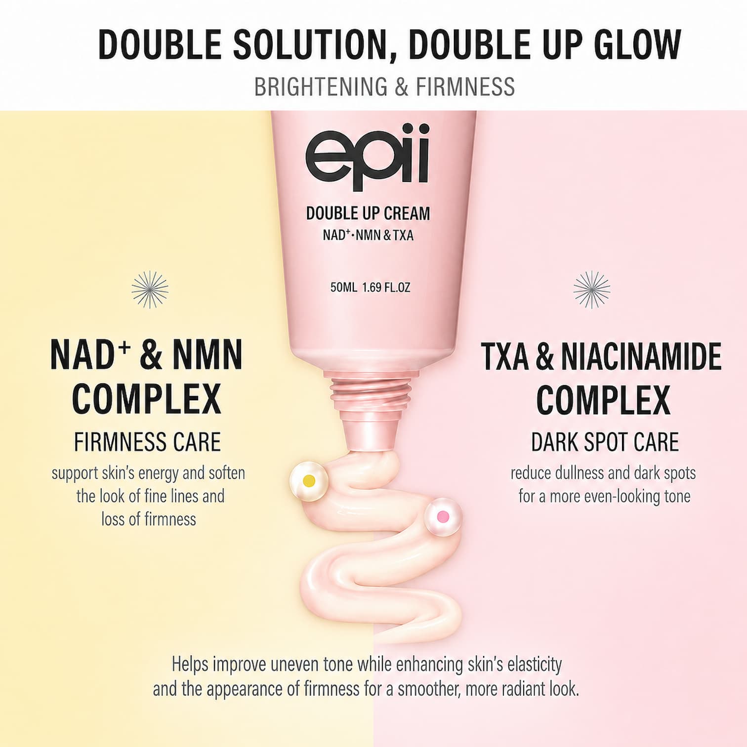 EPII Double Up Cream NAD+ NMN & TXA 50ml - BelluBeauty