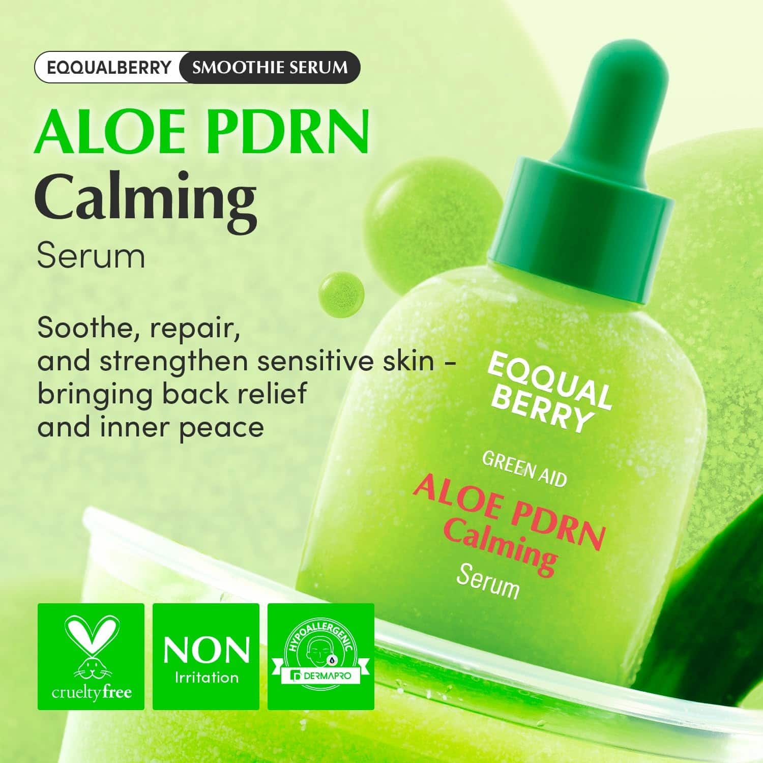 EQQUALBERRY Aloe PDRN Calming Serum 30ml - BelluBeauty