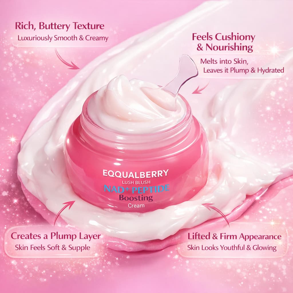 EQQUALBERRY NAD+ Peptide Boosting Cream 50ml - BelluBeauty