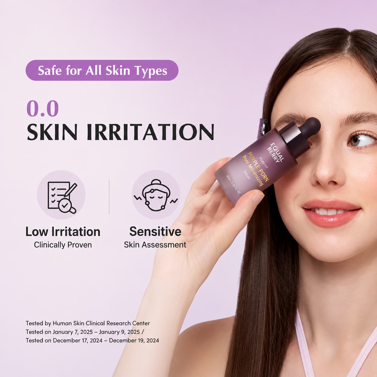 EQQUALBERRY Purple PDRN Pore Minimizing Serum 30ml - BelluBeauty