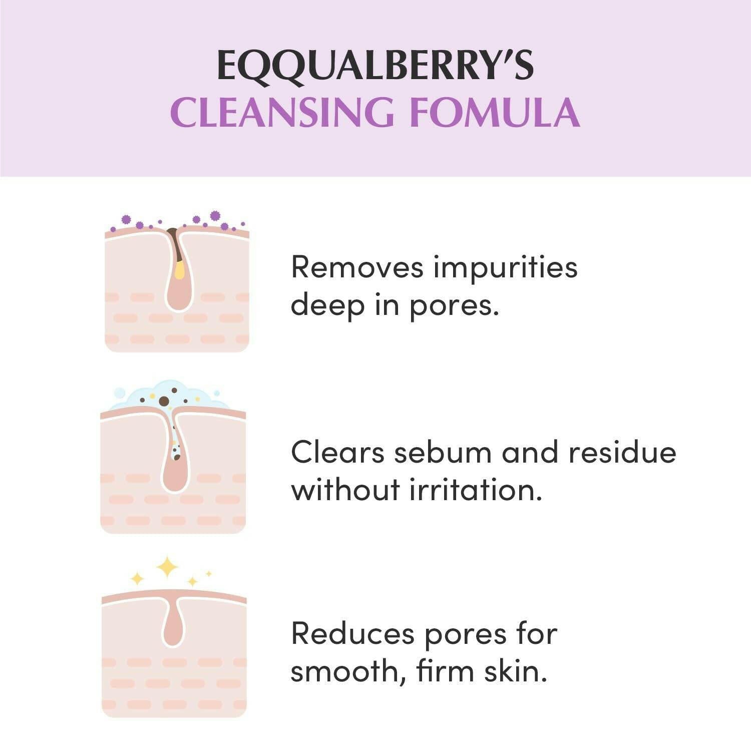 EQQUALBERRY Purple Rice Pore Purifying Pack Cleanser 130g - bellubeauty