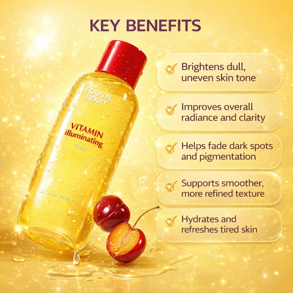 EQQUALBERRY Vitamin Illuminating Toner 150ml - BelluBeauty