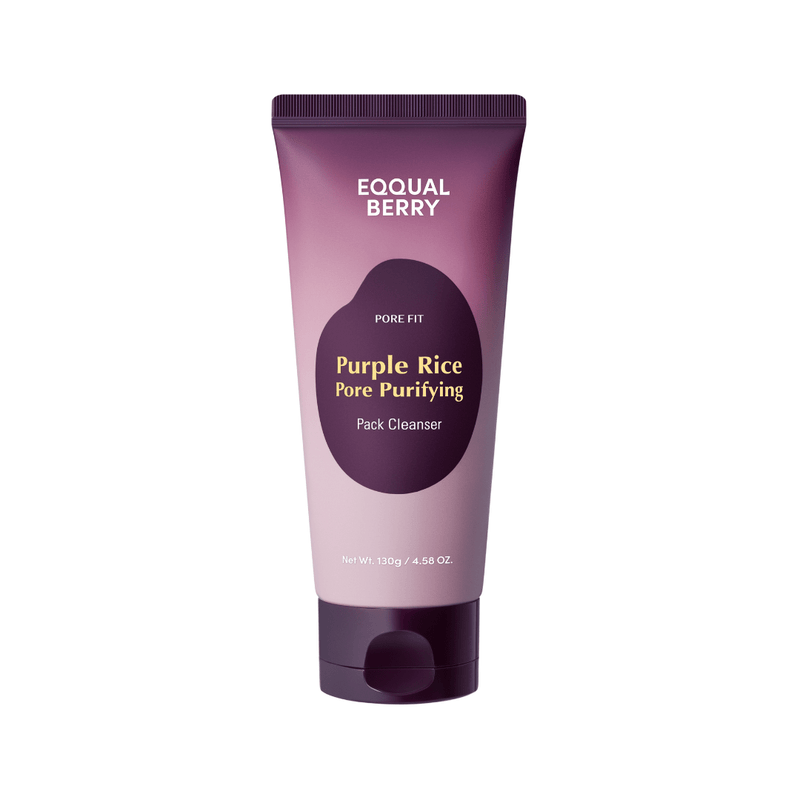 EQQUALBERRY Purple Rice Pore Purifying Pack Cleanser 130g - BelluBeauty