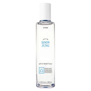 A clear glass bottle of ETUDE SoonJung pH 5.5 Relief Toner 200ml with a white cap, shown on a solid white background.