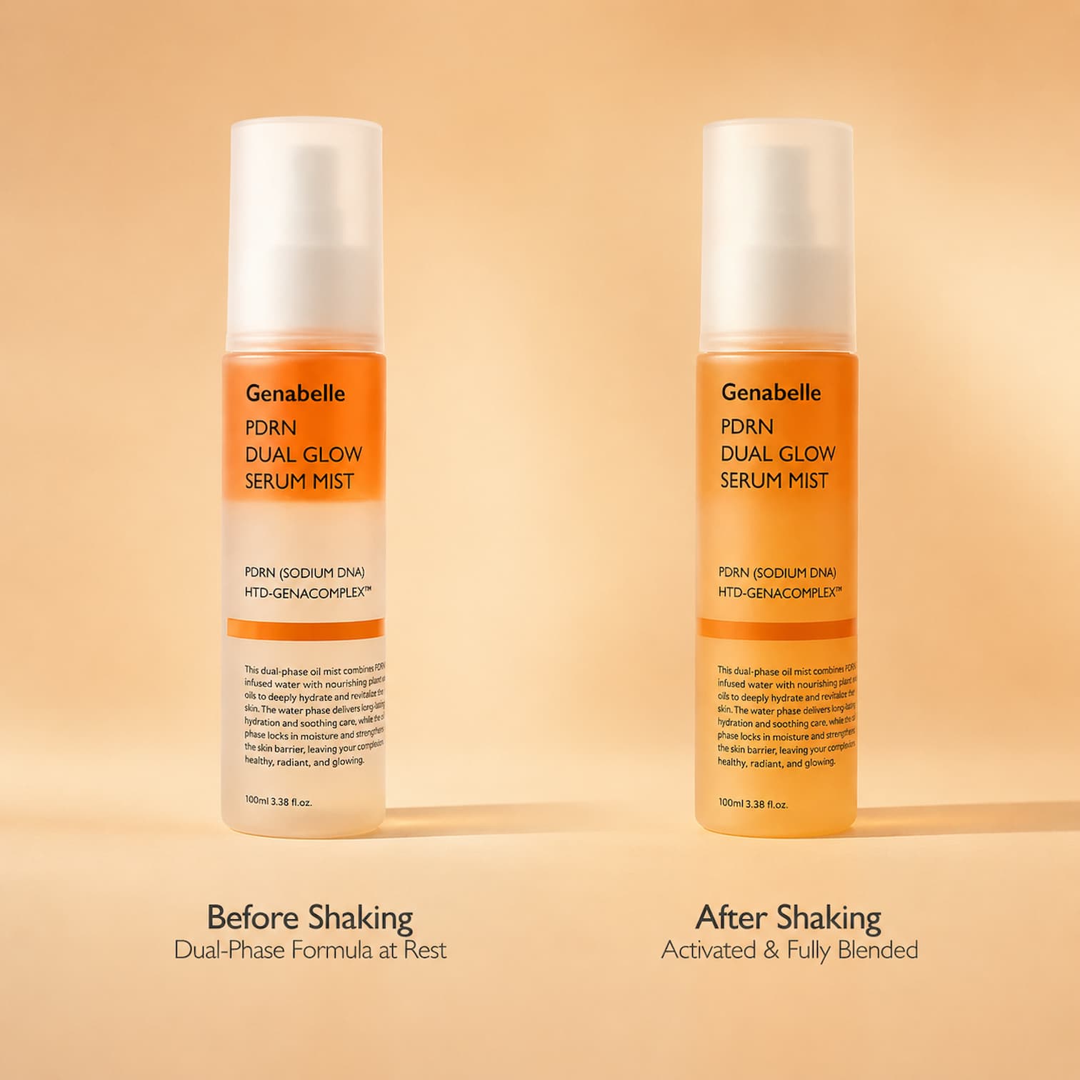 GENABELLE PDRN Dual Glow Serum Mist 100ml - BelluBeauty