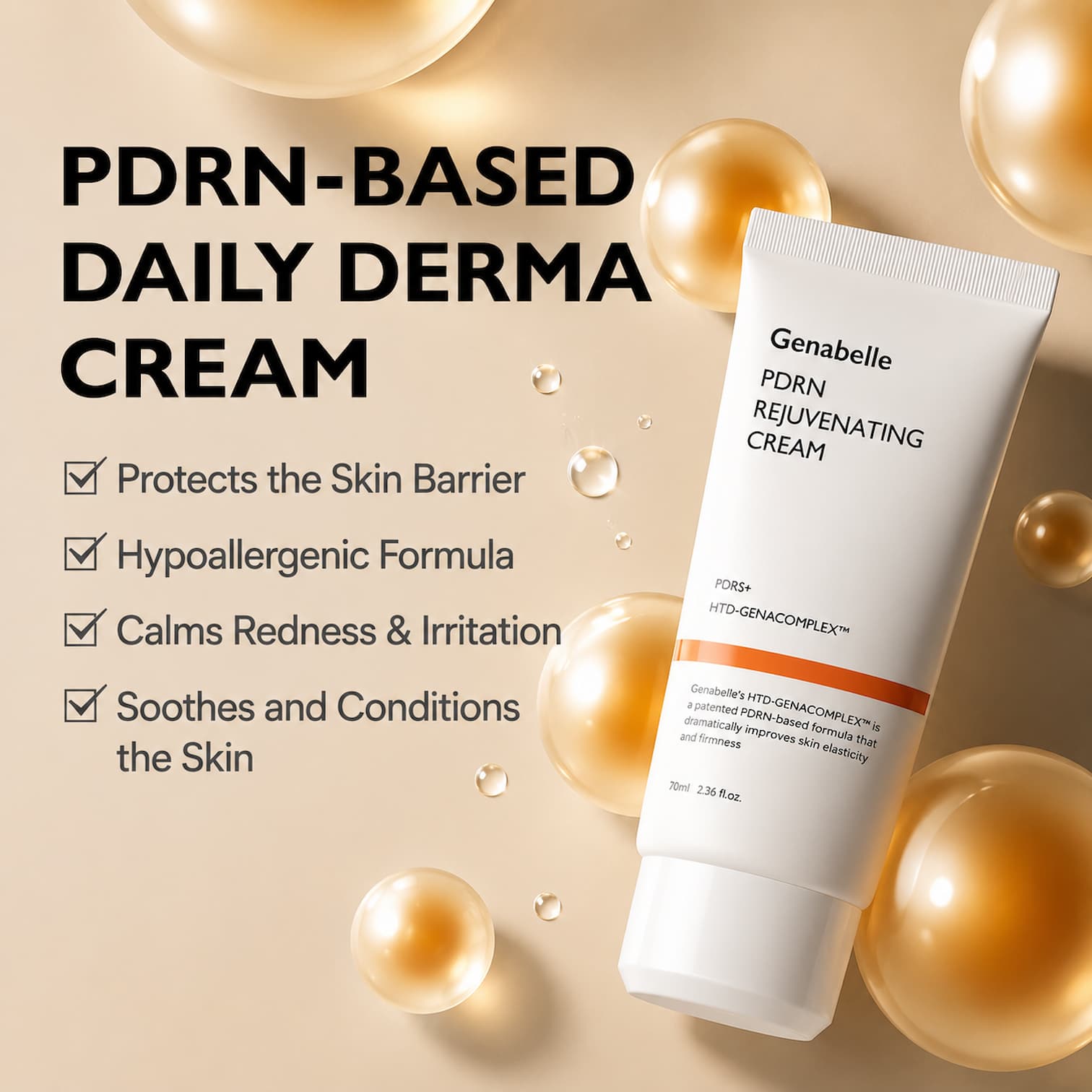 GENABELLE PDRN Rejuvenating Cream 70ml - BelluBeauty