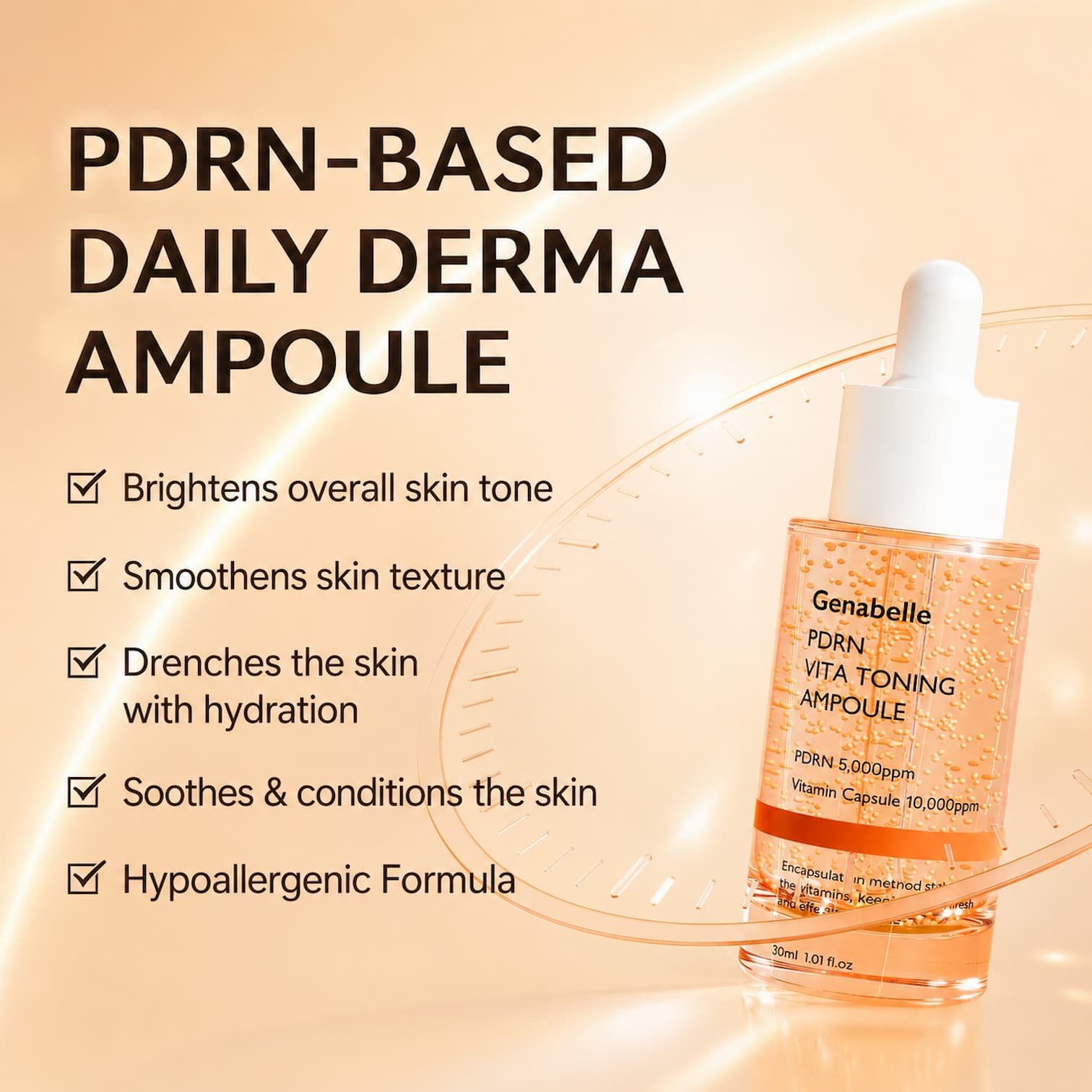 GENABELLE PDRN Vita Toning Ampoule 30ml - BelluBeauty