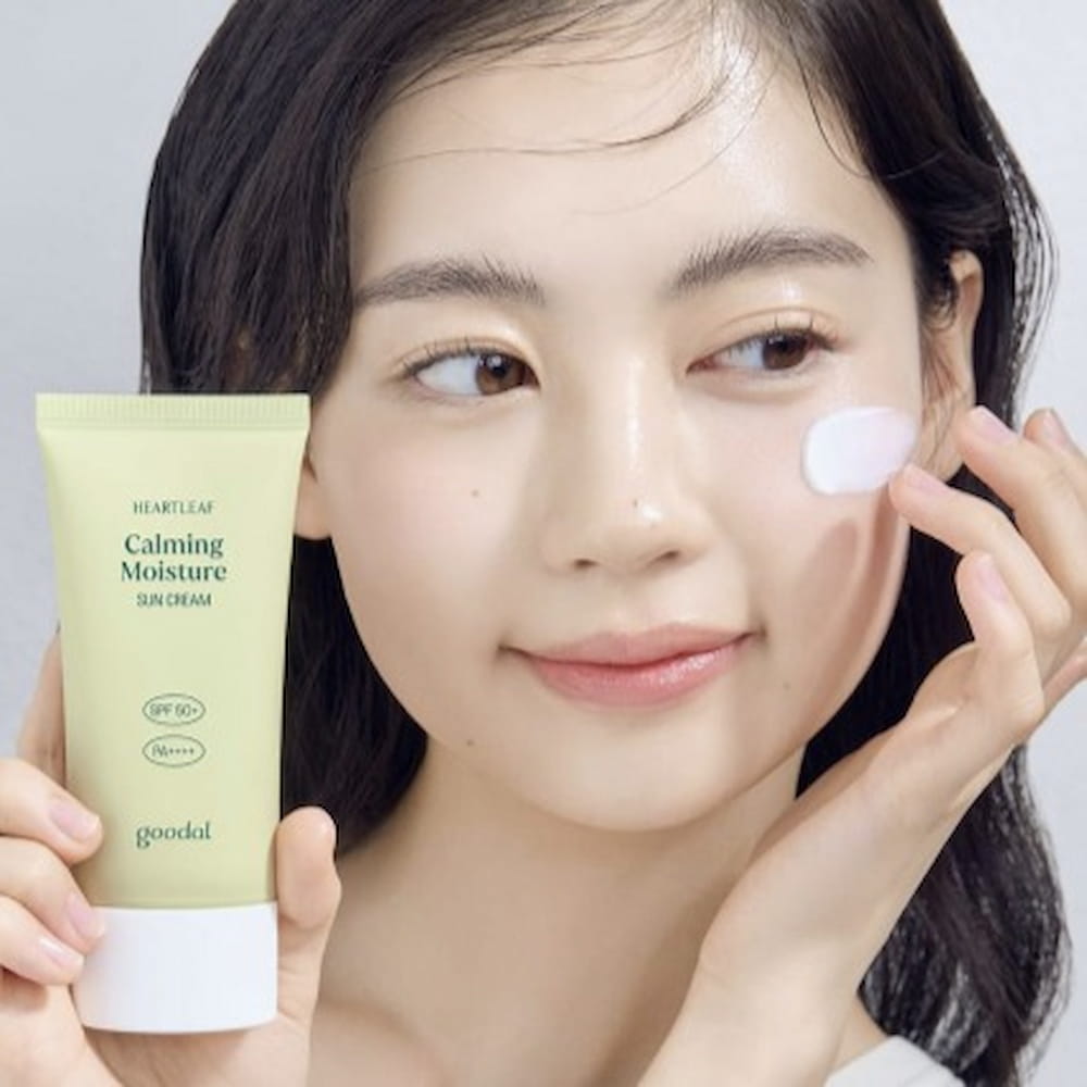 GOODAL Heartleaf Calming Moisture Sun Cream 50ml SPF50+ - BelluBeauty