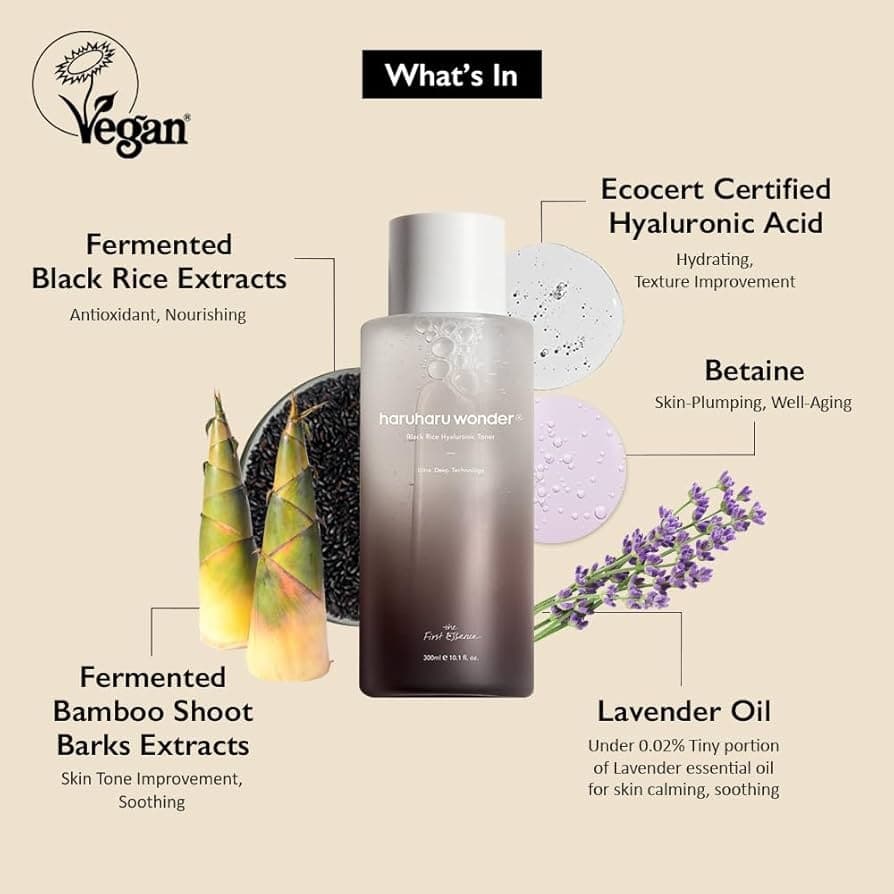 HARUHARU WONDER Black Rice Hyaluronic Toner 150ml - bellubeauty