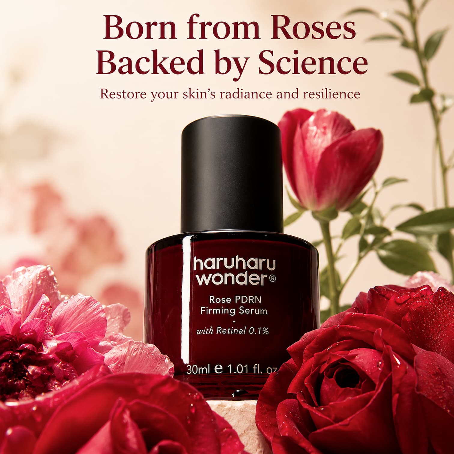 HARUHARU WONDER Rose PDRN Firming Serum 30ml - BelluBeauty