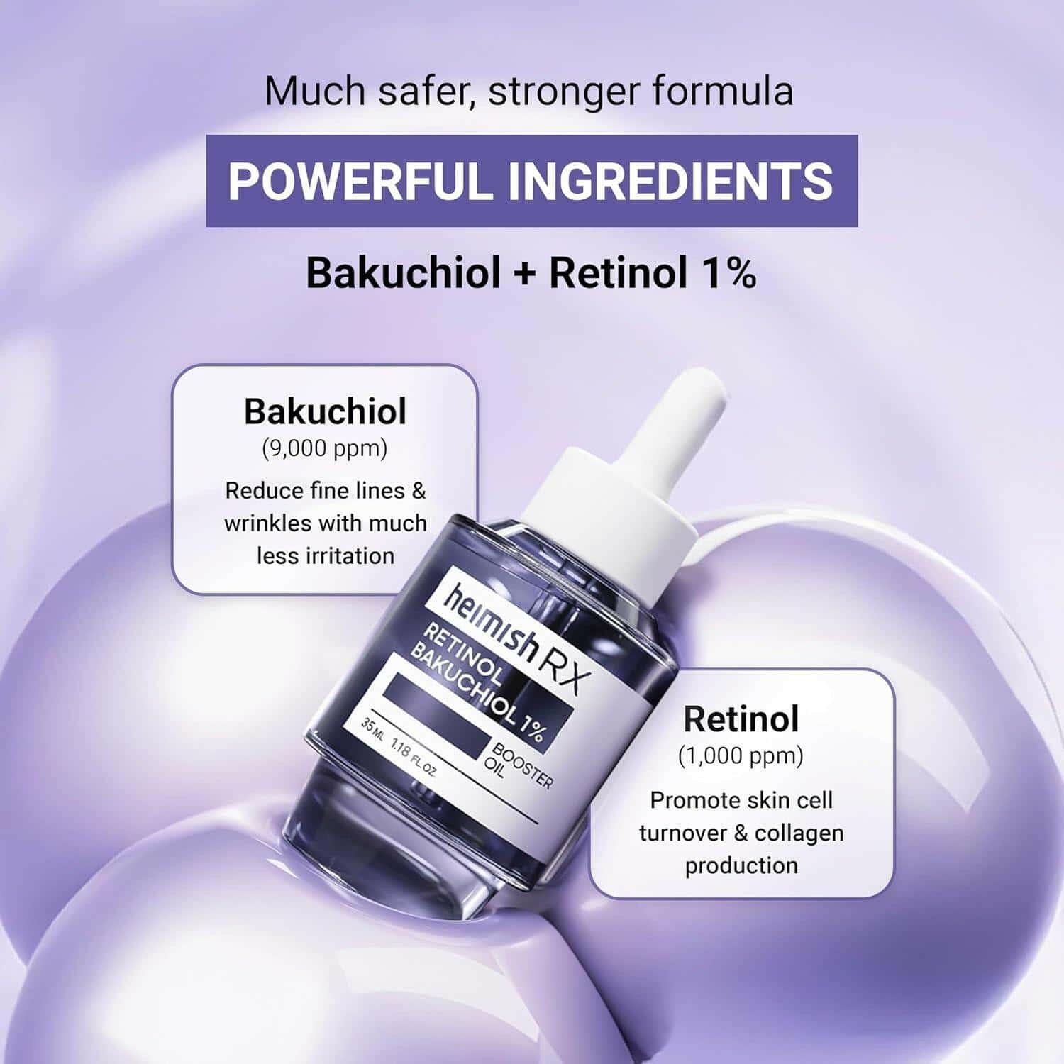 HEIMISH RX Retinol Bakuchiol Booster Oil 35ml - bellubeauty