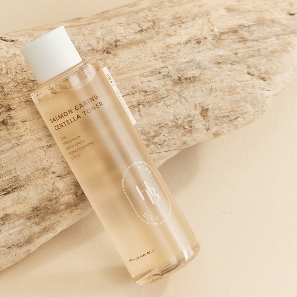 HEVEBLUE Salmon Caring Centella Toner 200ml - BelluBeauty