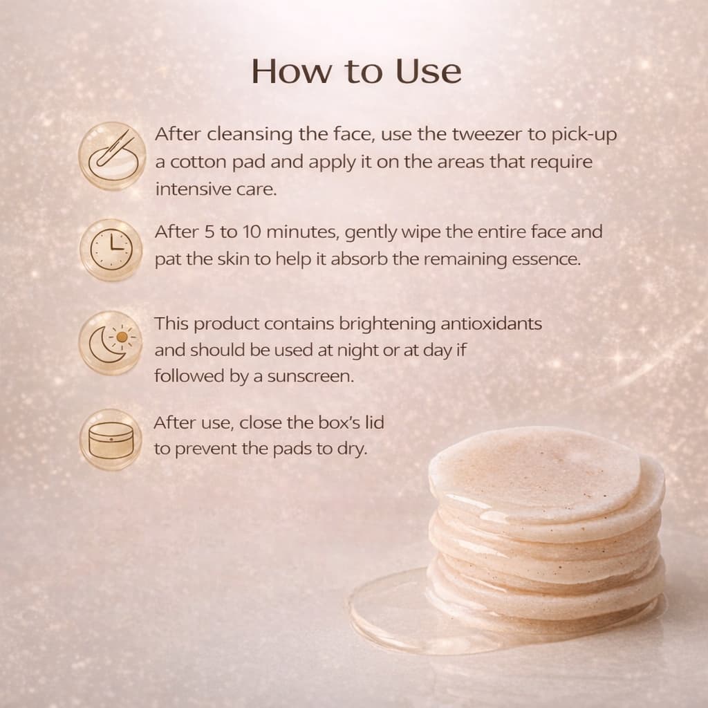 HOUSE OF HUR Brightening Skin Prep Essence Pad 70pcs - BelluBeauty